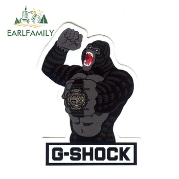 

EARLFAMILY 13cm X 9.5cm for G-Shock Decal Sticker King Kong Fan Art Graphic Car Window Bumper Trunk DIY Waterproof Car Stickers