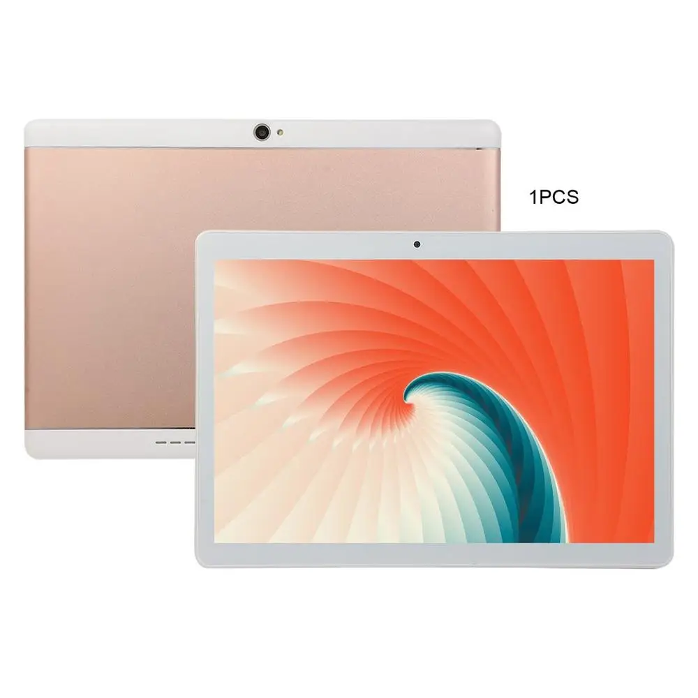 

KT107 Round Hole Tablet 10.1 Inch HD Large Screen Android 8.10 Version Fashion Portable Tablet 8G+64G Pink Tablet