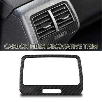 

For Volkswagen VW Golf 7 GTI MK7 2014-2019 2pcs Carbon Fiber Car Rear Air Condition Vent Cover Trim Decoration Stickers