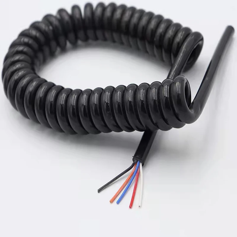 4-20-4 Coil Cord 4 Conductor Wire 18/4 18AWG 20 Foot For
