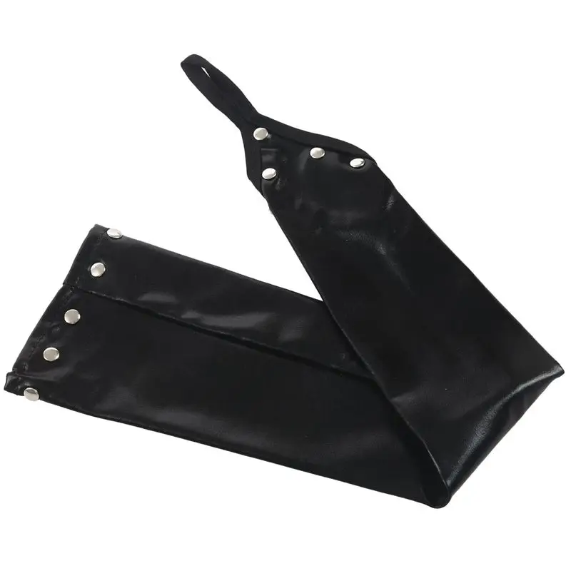1 пара Glam Arm Warmer Goth Wet Look блестящие металлические перчатки без пальцев Клубная одежда костюм, черный