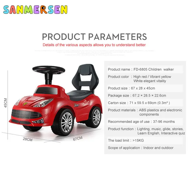 New Upgrade Children Scooter Walker Kids Ride On Toys Four-Wheeled Swing Car With Music Multifunction Toys Walker Gift For Kids 6