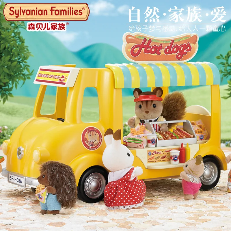 Япония Sylvanian Families лес вкусные хот-доги девушки игровой дом фаст-фуд Модель автомобиля игрушки наборы 5240