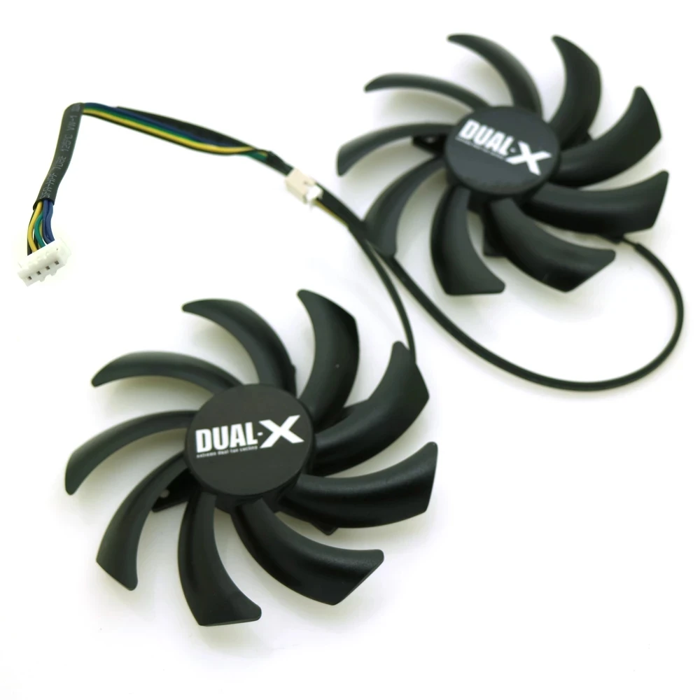 Вентилятор видеокарты VGA для компьютера 85 мм 12 В Sapphire R9-370X/270/280/280X/285X охлаждающий