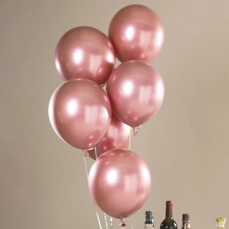 Lychee Life 10 шт. металлический шар букет перламутровый шар DIY украшение для свадьбы, дня рождения, вечеринки - Цвет: 3