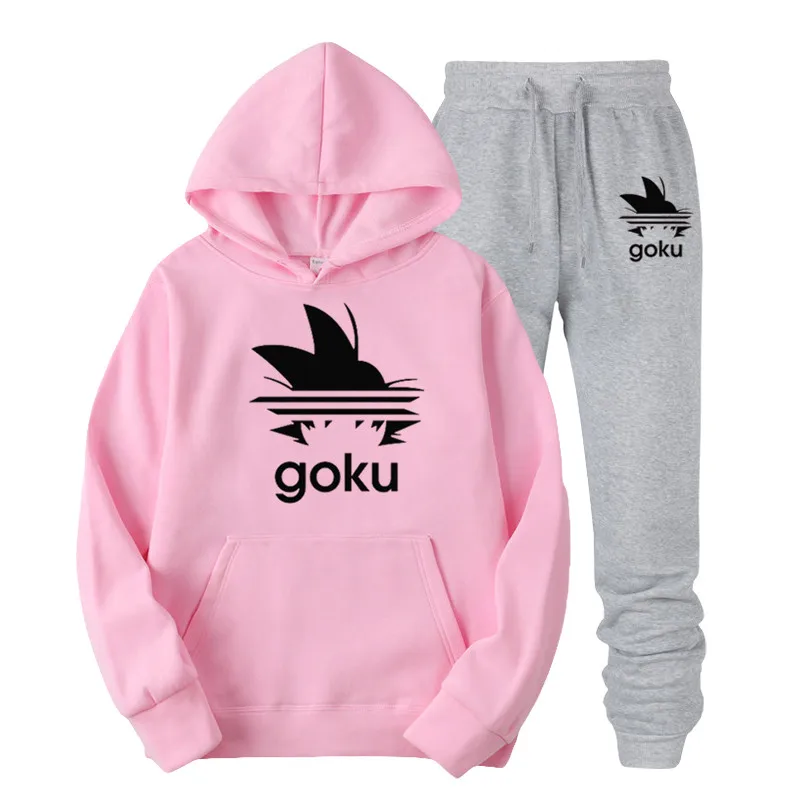 Goku мужские наборы дропшиппинг толстовки+ брюки Harajuku оптом спортивные костюмы повседневные толстовки спортивный костюм спортивная одежда плюс 3XL