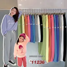 Pantalons extensibles décontractés pour garçons et filles, Style occidental, couleur Fruit, Version coréenne, pantalons amples pour enfants, 2021