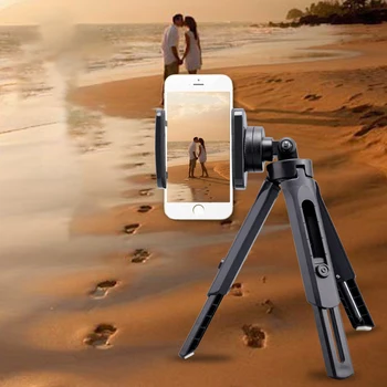 

Mini Tripod Stand With Phone Clip Holder 6 Inch For IPhone/ Xiaomi / Huawei Video Tripod Stand Handle Grip For Phone Live TXTB1