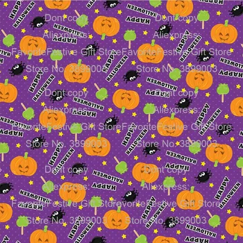

100x165cm Halloween Ghost Pumpkin Printed stretch Fabric baby cloth apparel patchwork textile dress bedding cloth decoration