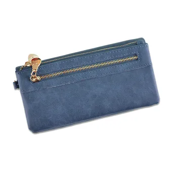 

Explosion double zipper wallet ladies long mobile phone bag pu large capacity handbag wallet women womens wallets Long