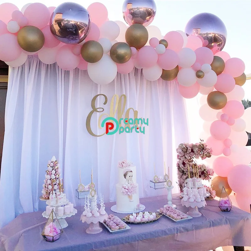baby shower pink and white theme