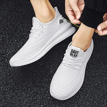 

Men Shoes Light Sneakers Men Breathable Jogging Shoes for Men Rubber Tenis Masculino Adulto Plus 39 46 DropShipping