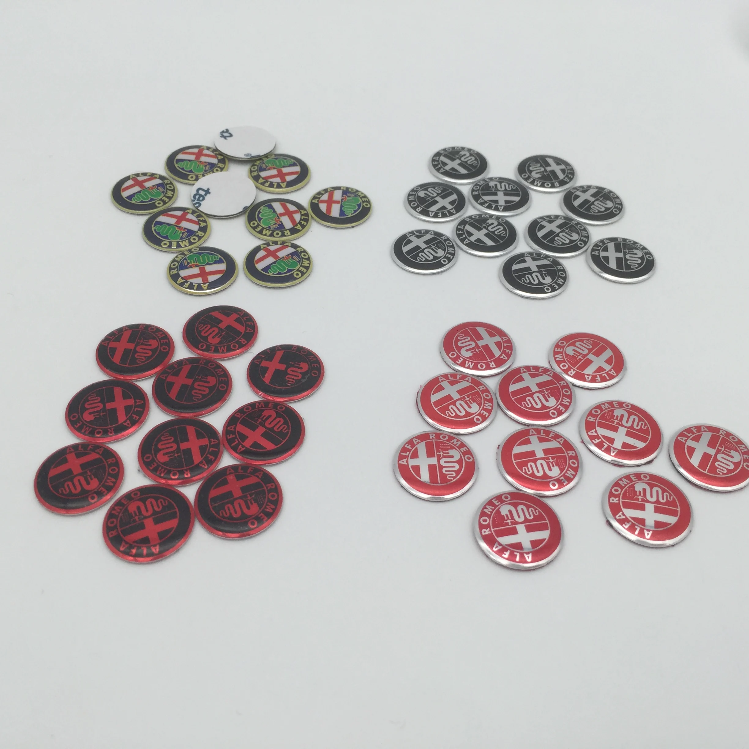 10pcs 14mm ALFA ROMEO Car Remote Key Fob Emblem Badge Radio button Sticker for Mito 147 156 159 166 Giulietta Spider GT | Автомобили и