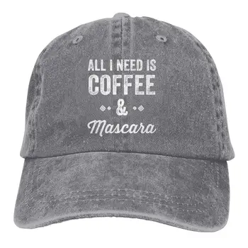 

All I Need is Coffee Mascara Cowboy Caps Unisex Snapback Baseball Hat