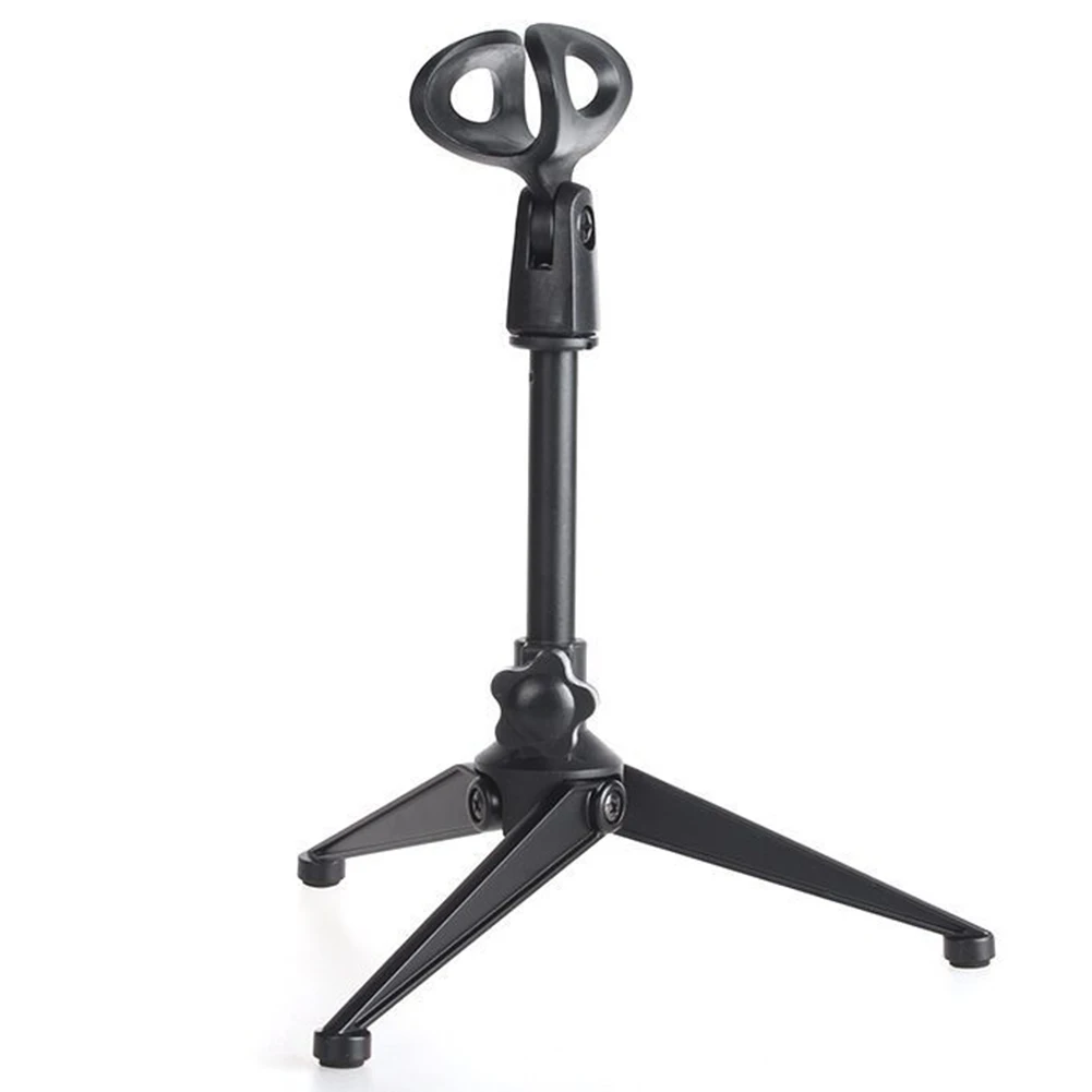 

Desktop Lightweight Mini With Clamp Tripod Mount Adjustable Compact Holder Bracket Portable Zinc Alloy Table Microphone Stand