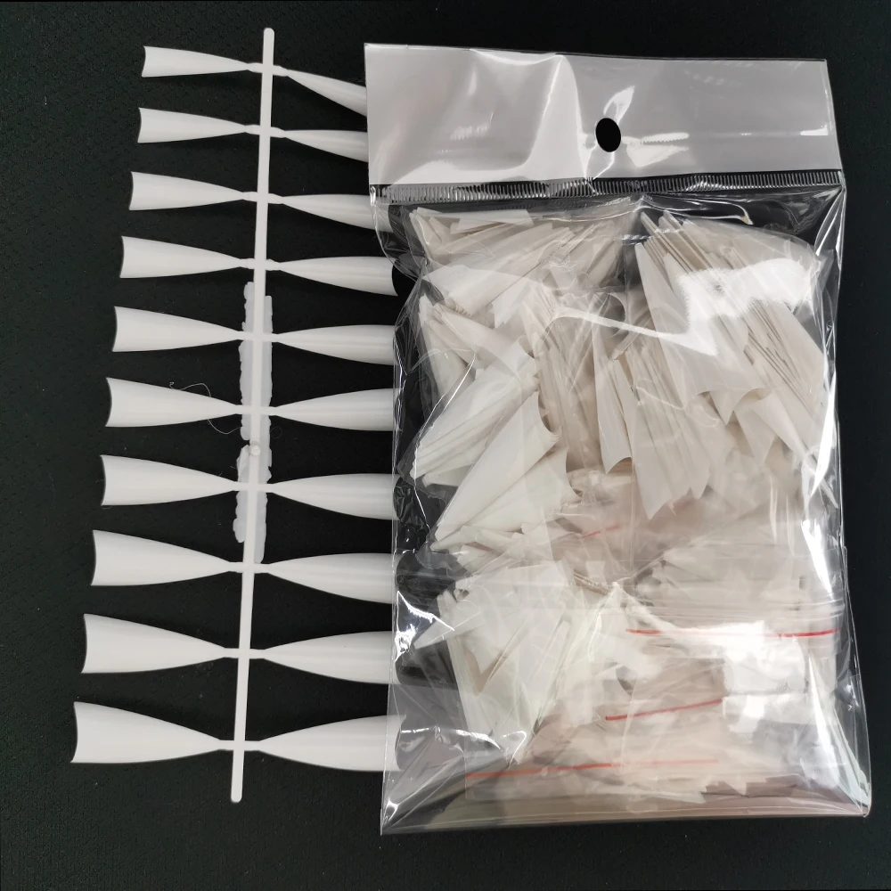 white-500p Fingerqueen, 500 шт, длинные балерины, актёры, накладные ногти, удлиненные шпильки, накладные ногти, окрашенные, вечерние, для украшения ногтей, FQ914 - Цвет: white-500p