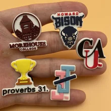 

Single Sale 1Pcs Shoe Decoration Alphanumeric DIY PVC Slipper Accessories For Croc Jibz Kids Party Children's Day Gifts