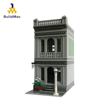 

Buildmoc City Street View Hospital Model Psychiatrist Offices Building Blocks Creator Expert Architectures Moc-10633 Bricks Toys