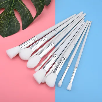 

10PC Make Up Foundation brush Wool Fiber eyeshadow eyebrow eyeliner soft Cosmetic Brushes Eye Shadow pinceis de maquiagem Jz916