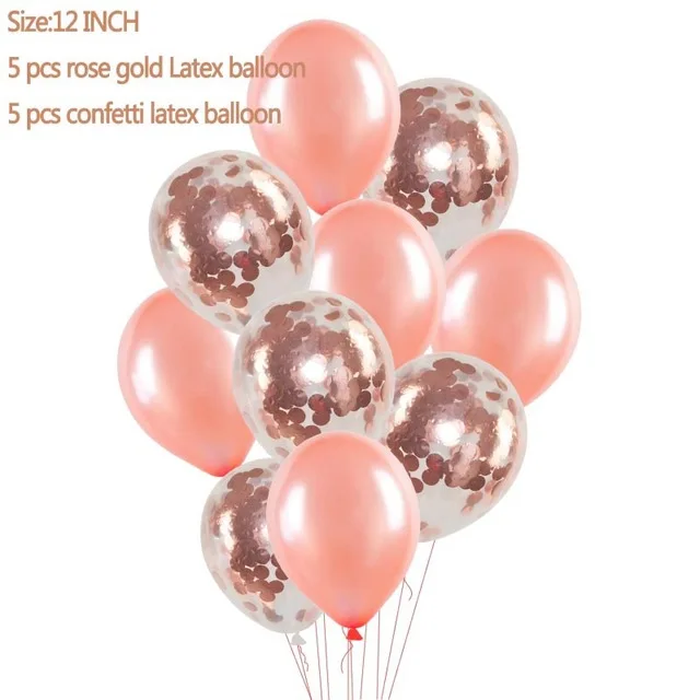 Rose Gold Team Bride To Be Balloons Just Married Banner Wedding Decoration Bridal Shower Photobooth Bachelorette Party Supplies (36)