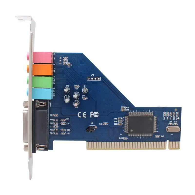 

4 Channel 8738 Chip 3D-Audio Stereo PCI Sound Card for Win7 64 Bit