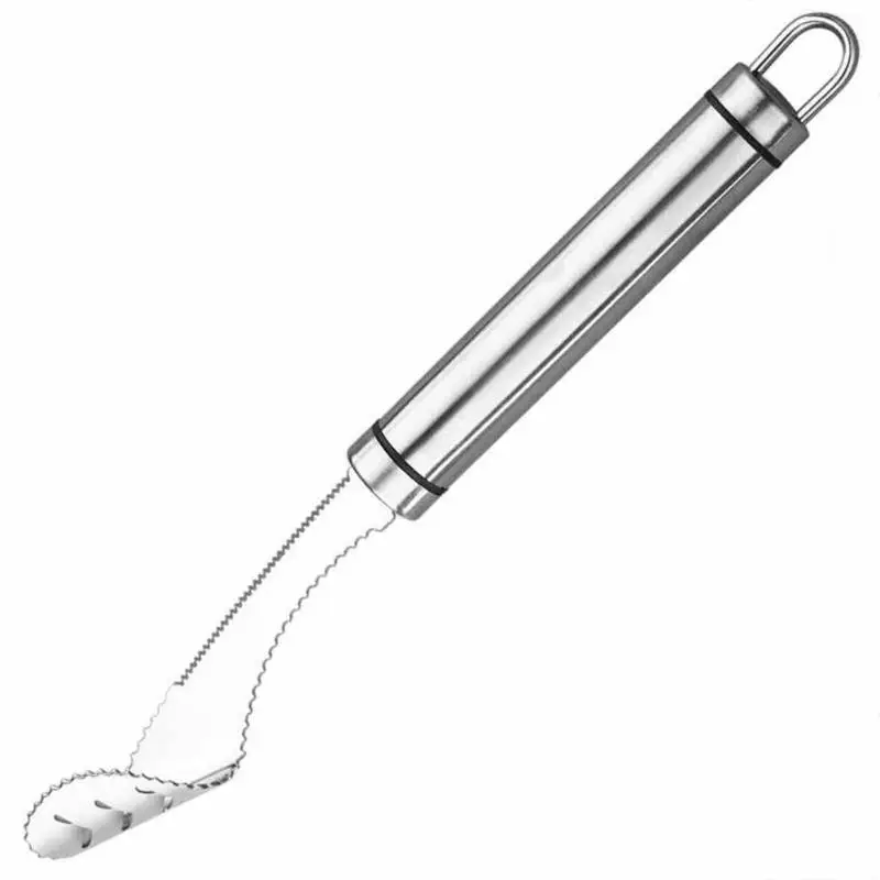 

Stainless Steel Curved Chili Corer Knife Kitchen Cooking Tool Seed Remover