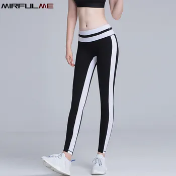 

Leggings Sport Women Hit Color Yoga Pant Quick Dry Capris Running Trouser Gym Pant Workout Leggings Skin Friendly Fitness Tights