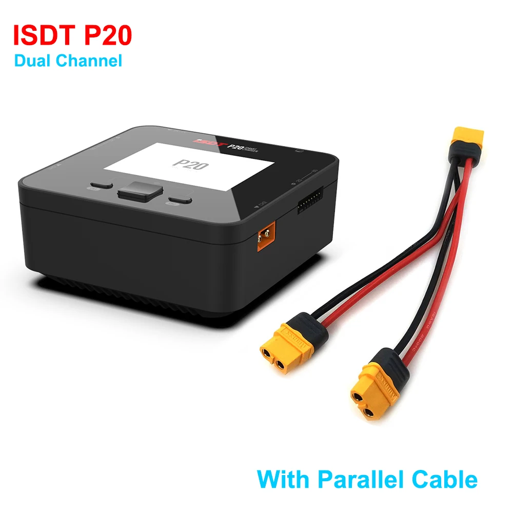 ISDT P20 500WX2 20Ax2 Двухканальное балансирующее зарядное устройство для аккумуляторов