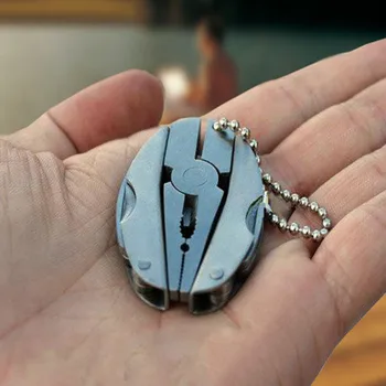 

Universal Keychain Car Parts Accessories Mini Folding Pliers Knife Screw Driver Kit Multi-Function Pocket Tool Key Chain Keyring