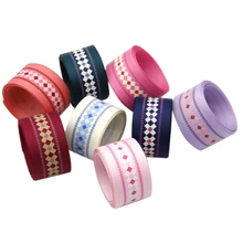 Геометрические узоры напечатаны золотой фольги корсажная лента 8 рулонов/Набор для DIY Bowknots подарочная упаковка, 1Yc8537