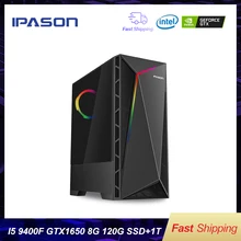 Intel Desktop Gaming PC P18 i5 9400F 6-core /Dedicated Card GTX1650 4G/1T+120G SSD / 8G DDR4 RAM gaming  assembly computer PC