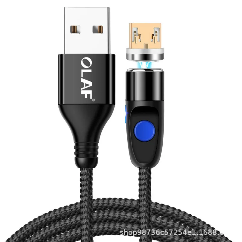 1M& 2M светодиодный магнитный кабель и кабель Micro USB и кабель usb type C нейлоновый Плетеный Тип C магнитное зарядное устройство, кабель для iPhone Xs Max