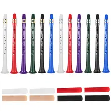 Мини карманный ABS саксофон кларнет+ 2 трости с бархатом набор кошельков Музыкальные инструменты аксессуары