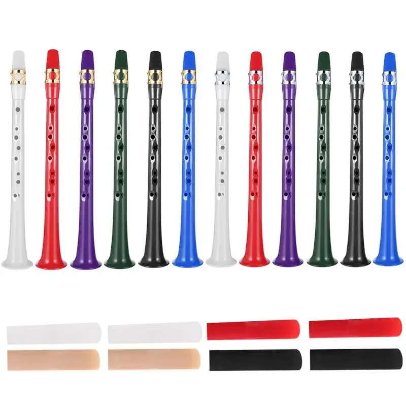 

Mini Pocket ABS Saxophone Clarinet +2 Reeds with Velvet Carrying Pouch Set Musical Instruments Accessories 2019 New
