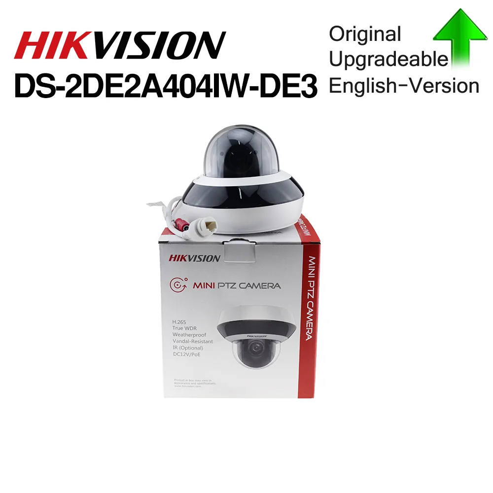 Hikvision PTZ IP камера DS 2DE2A404IW DE3 4MP 4X zoom Network POE H.265 IK10 King WDR DNR Dome CCTV камера|Камеры