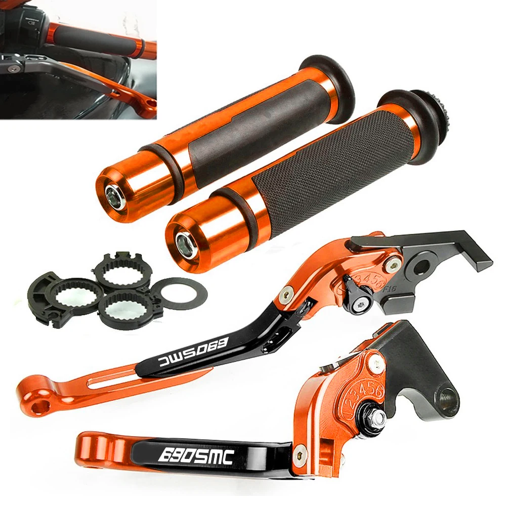 

Motorcycle Accessories Motorcycle brake handle bar adjustable brake clutch lever For KTM 690 SMC 690SMC 2014 2015 2016 690 smc