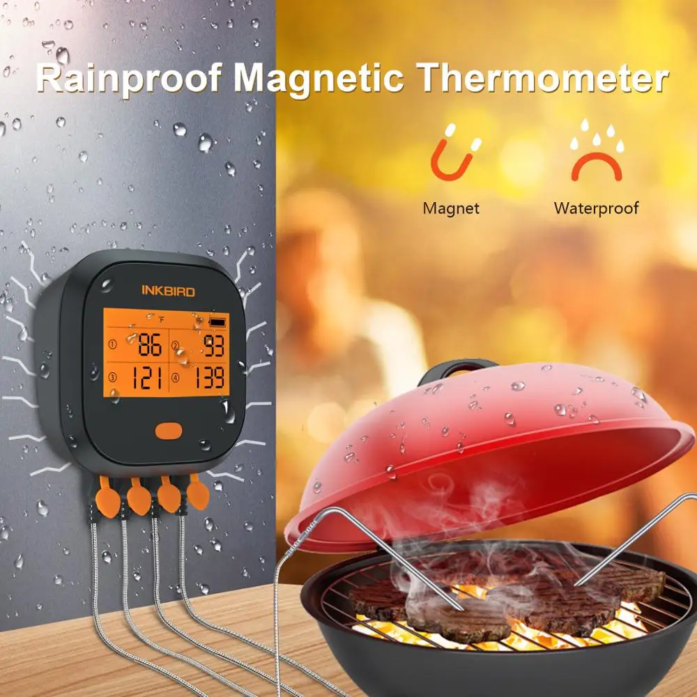 Inkbird-Sonda De Acero Inoxidable Para Cocinar Carne, Termómetro