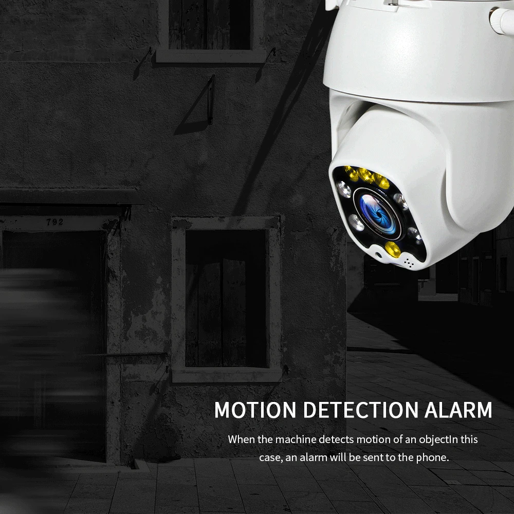 INQMEGA 5MP супер HD PTZ ip-камера полноцветная ночного видения наружная Водонепроницаемая звуковая сигнализация двухсторонняя аудио камеры для домашней системы безопасности