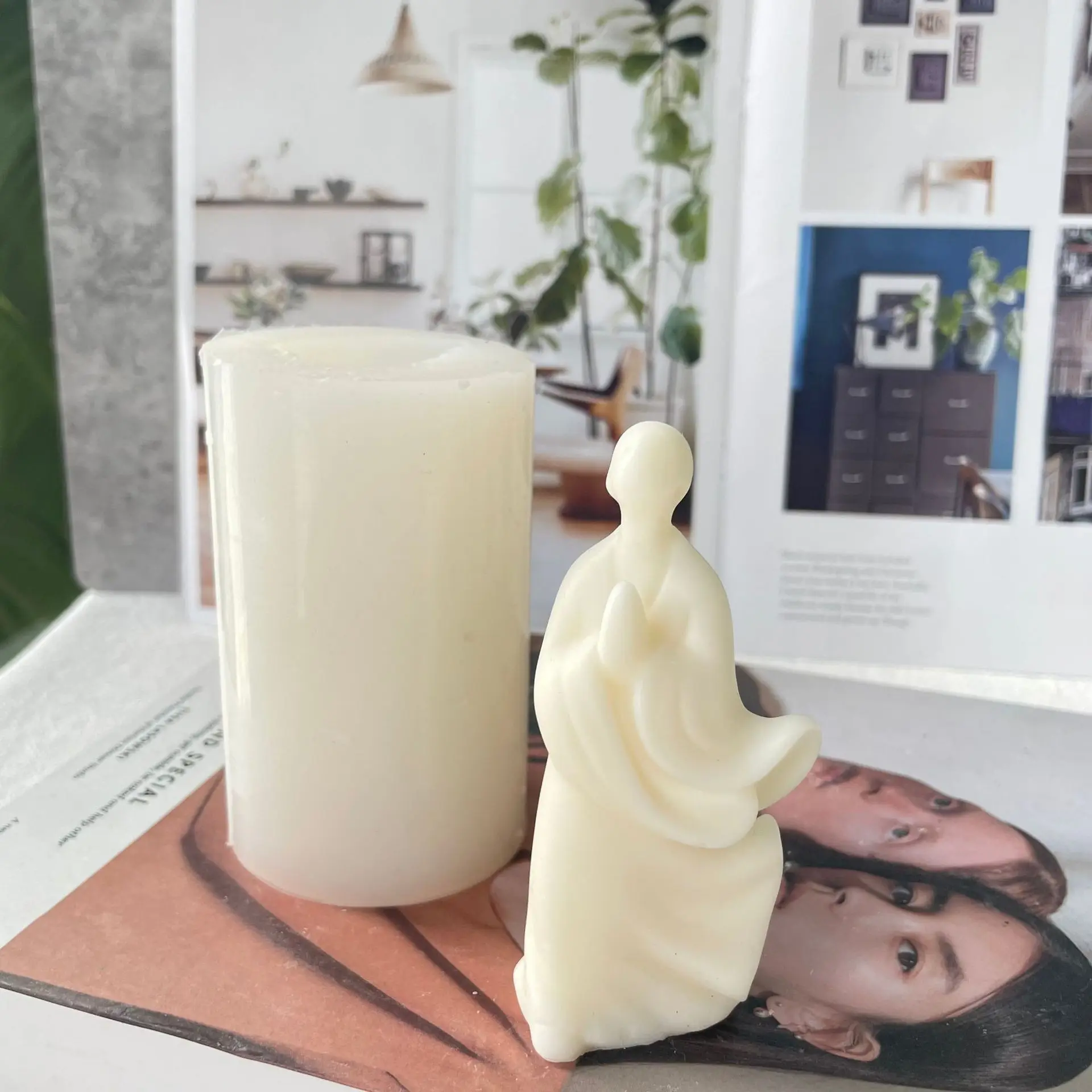 Devout Prayer Body Silicone Candle Mold For Diy Handmade Aromatherapy