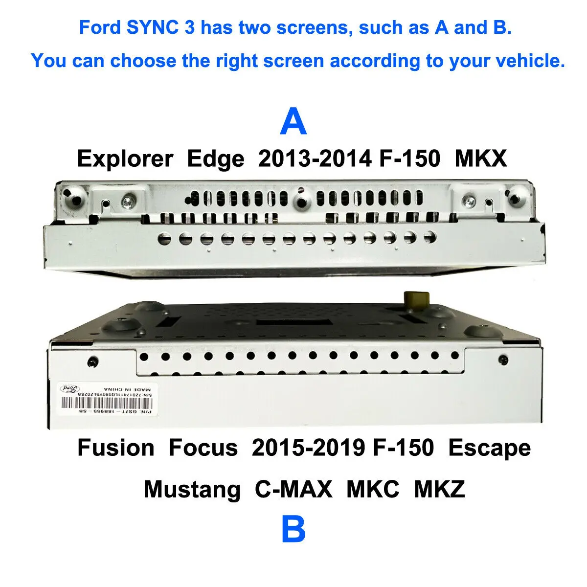 Заводская синхронизация 2 для синхронизации 3 комплект обновления APIM модуль Carplay подходит для Ford Sync3