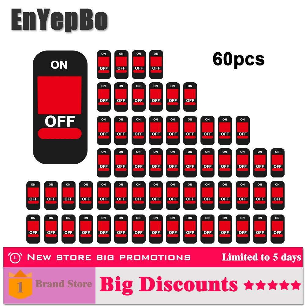 

10~60PCS Universal Handlebar Motorcycle Accident Hazard Light Switch On/Off Button Light Switch 12V DC for Motorcycles