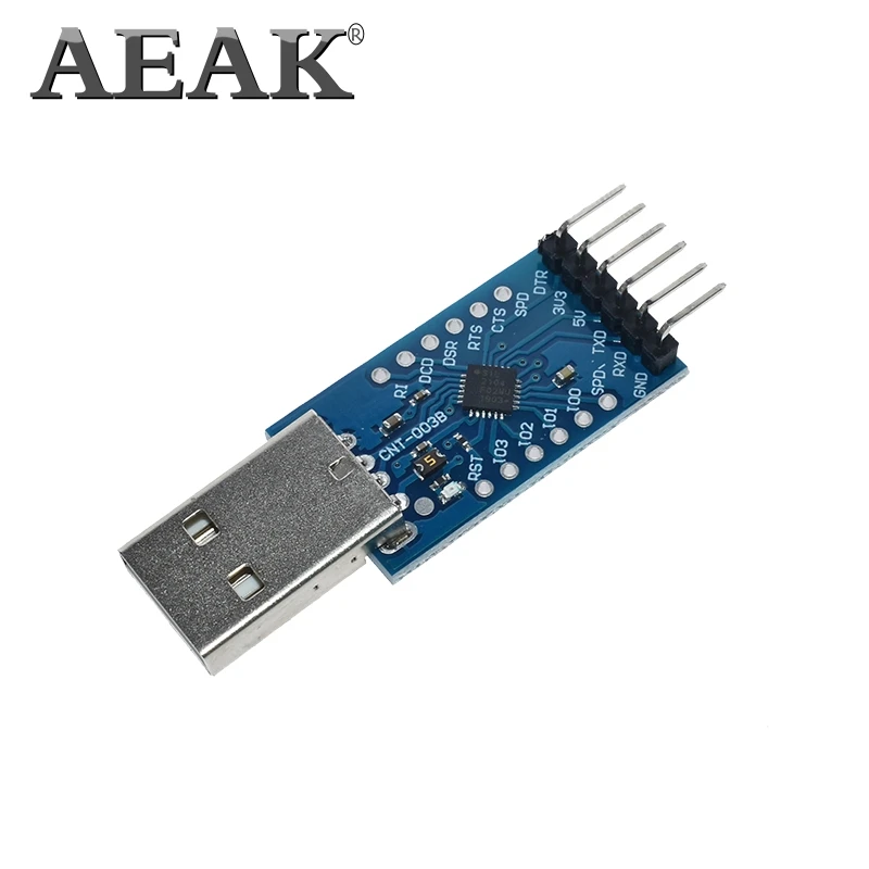 AEAK CP2104 USB 2,0 к ttl UART 6PIN модуль последовательный преобразователь STC PRGMR Замена CP2102 с кабелями Dupont