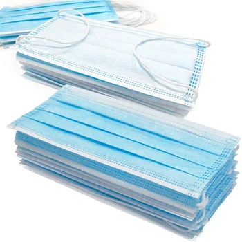 

50 pcs 3 Laye Mask Disposable Face Masks Elastic Ear Loop Filter Safety Mask