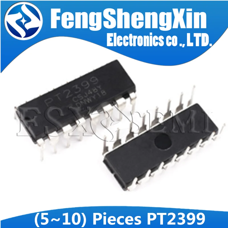 (5 10)pcs/lot PT2399 DIP 16 2399 IC процессора Echo| |