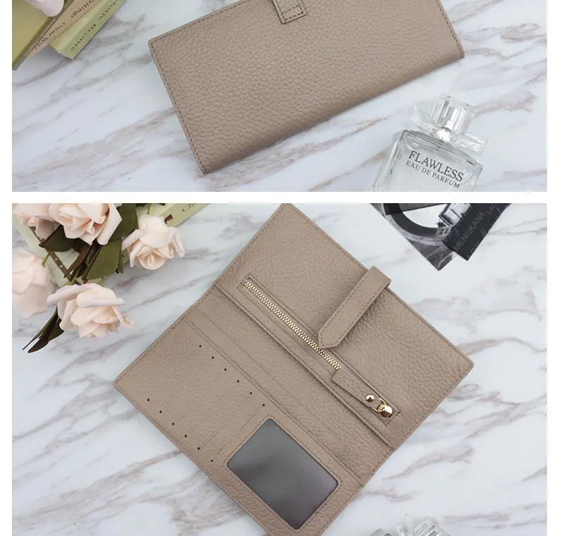 New Fashion Cell Phone Wallet Purse Genuine Leather Card Holder Hot Sale Womens Purses And Handbag Designer Long Card Wallet