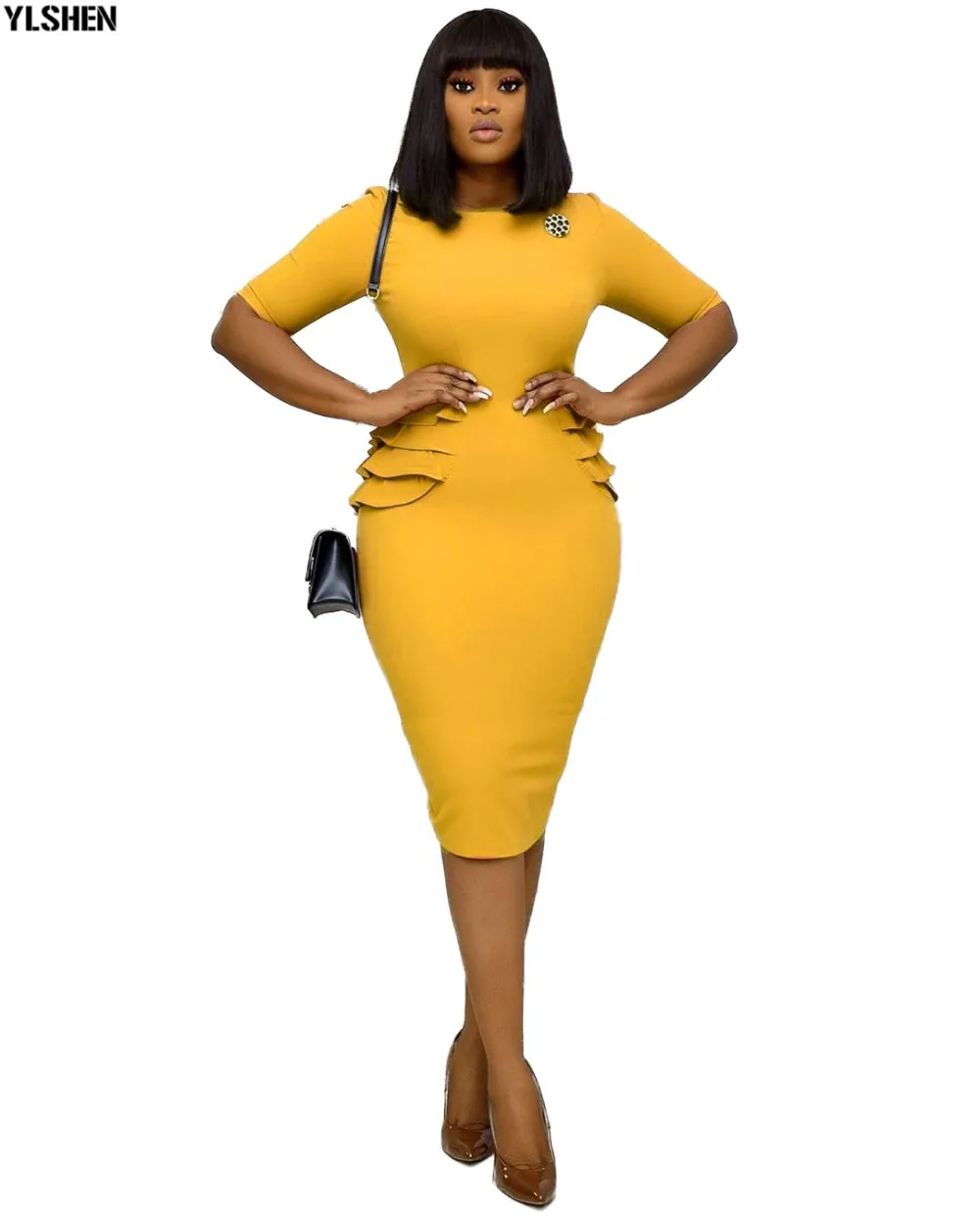 African Dresses for Women Dashiki Robe Africaine Femme 2020 Ankara African Clothes Slim Evening Party Dress Clothing Plus Size 26