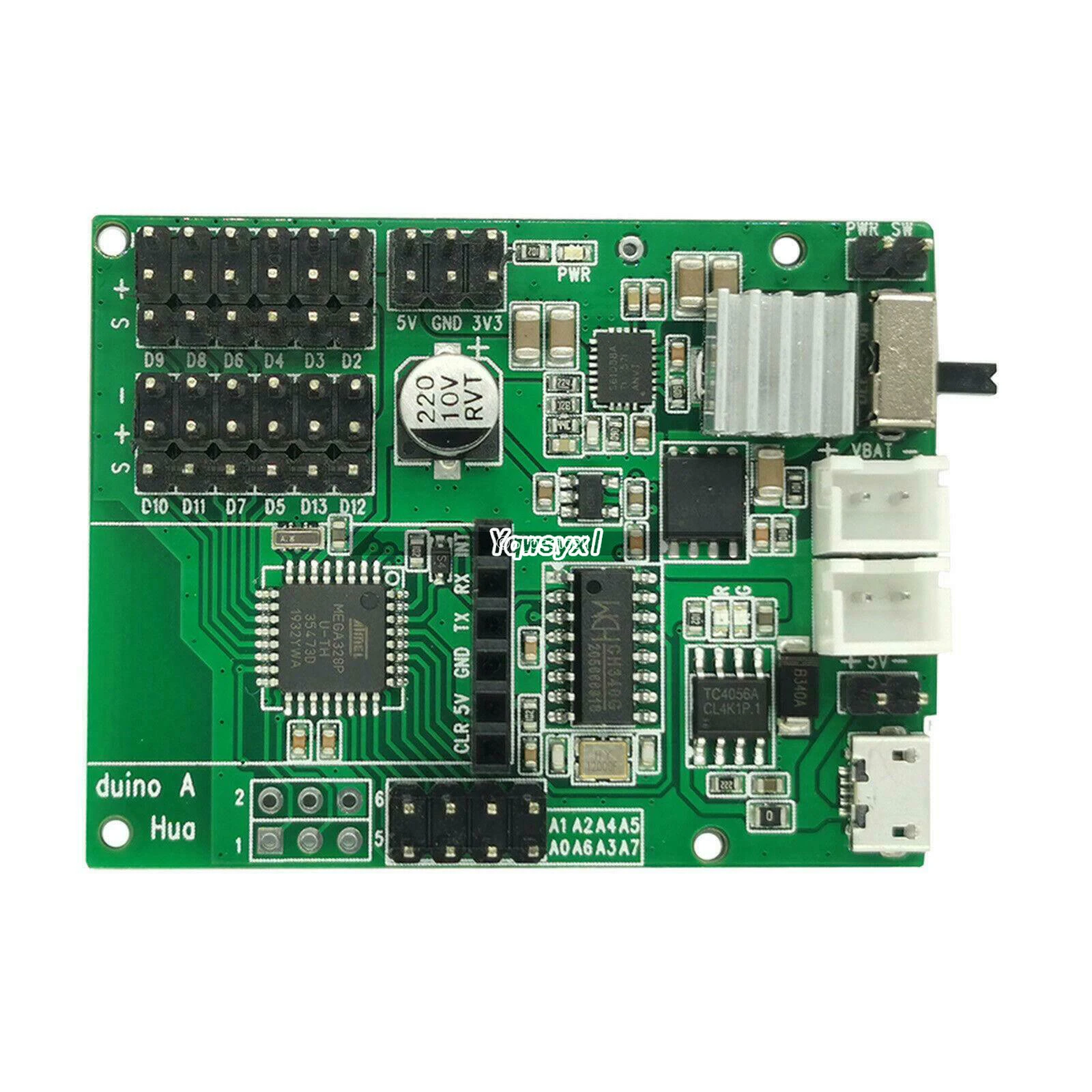 Совместимая плата Yqwsyxl для HuaDuino - Arduino с питанием от литиевой батареи и зарядкой |