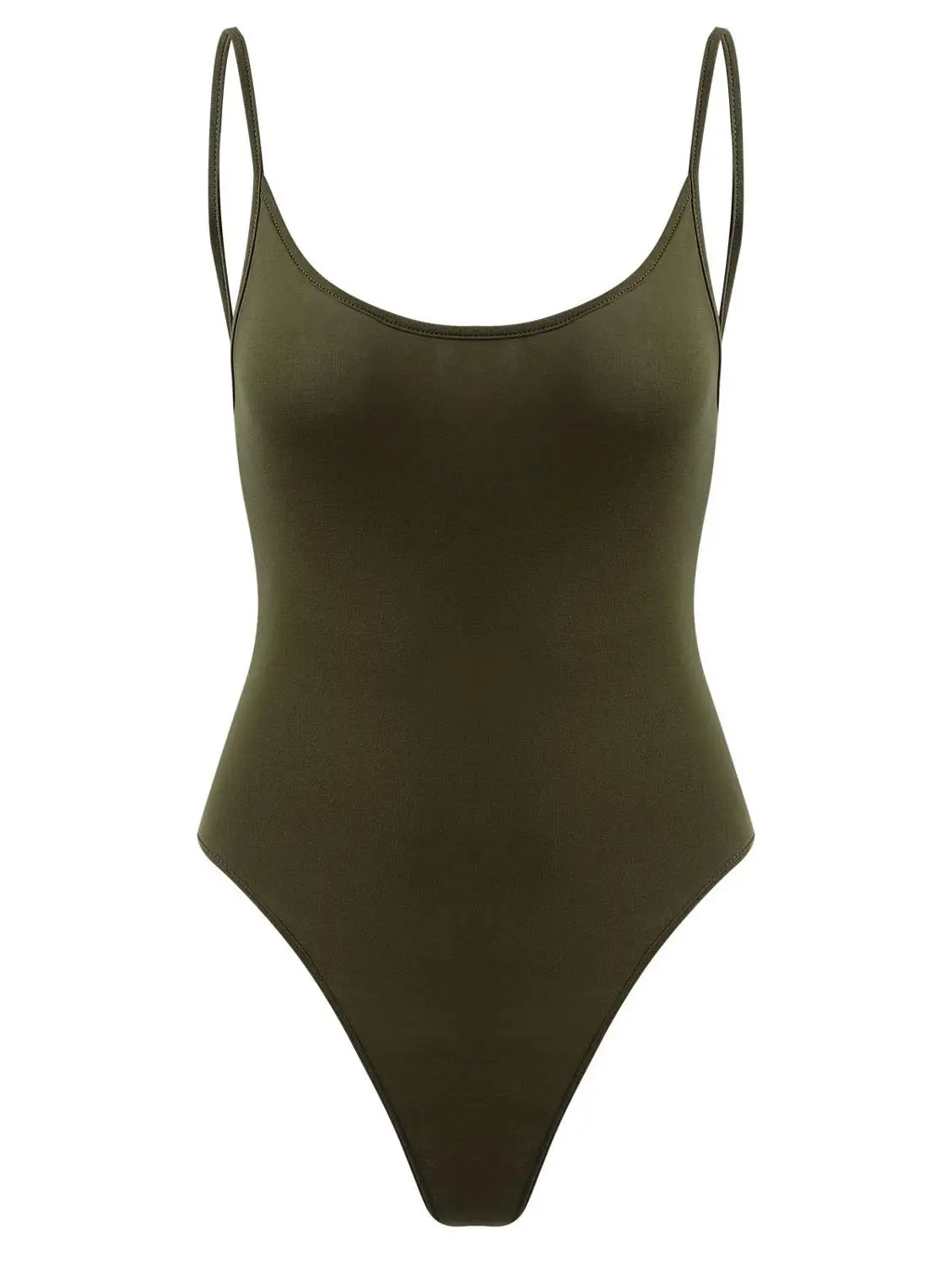 ZAFUL Женские комбинезоны с открытой спиной Ками Bodysuit Плавание Пляжный отдых Комбинезоны Купальники Сексуальные боди женщины Лето Body Для Женщин - Цвет: Fern Green