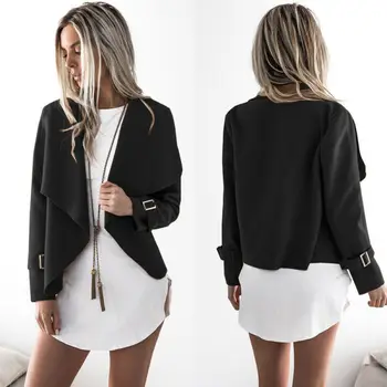 

Women Open Front Long Sleeve Cardigan Waterfal Casual Coat Duster Jacket Loose Coat Top Asymmetric Outwear Fashion