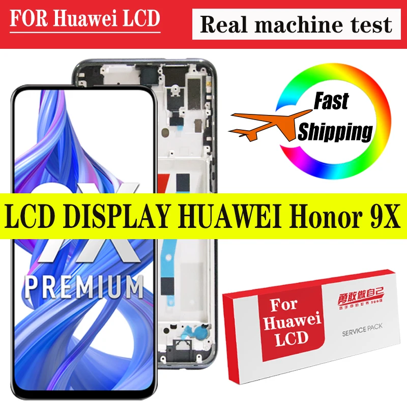 100% Оригинальный 6 59 ''дисплей для Huawei Honor 9X STK-LX1 ЖК-дисплей с сенсорным экраном